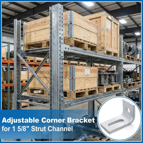 Straight Up Heavy Duty 20 Pack L Brackets For Standard Strut Channel Rack Supports Flat Out Durable Furniture Braces Built Different To Handle Massive Project Needs Without Breaking A Sweat
