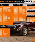 Image showing compatible models for Upgrade Your Ride With This Bulletproof 315 Mhz TPMS Tire Pressure Sensor Set Of 4.