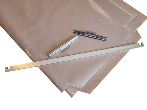 PTFE Release Sheet Kit For VMCS 101 And 201 Clamshell Griddle Includes Two PTFE Sheets Two Clips One Bracket