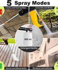5000 PSI Electric Pressure Washer With Adjustable Touch Screen And Eight Level Control 34 Inch Tall Four Quick Connect Nozzles