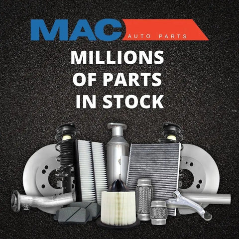 MAC Auto Parts with assortment of car parts, showcasing variety and availability.