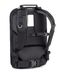 Back view of Shape Shifter 17 V2 Camera Backpack showing adjustable straps and padded back support for photographers on the go.