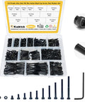 1250 Pcs M3 Screws Nuts And Washers Assortment Kit With Hex Socket Head Cap Bolts In M3 Size From 4mm To 35mm Length 12.9 Grade Alloy Steel Anti Rust Black Zinc Plated Free Allen Wrench Included Your Go To DIY Fastener Kit For Projects in open box display