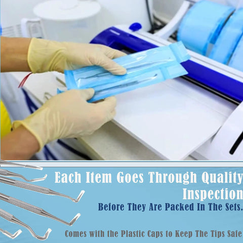 Quality inspection of Six Piece Stainless Steel Precision Micro Probe Kit With 5.5 Inch Overall Length, includes plastic caps