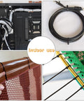 Heavy Duty 12 Inch Zip Ties 1000 Pack Black Self Locking Nylon Cable Ties For Indoor And Outdoor Use Up To 50 Lb Tensile Strength UV