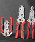 Heavy Duty 12 in One Multi-Tool Wire Stripper For Car Wiring And Electric Jobs Folding Crimping Pliers displaying ergonomic handles.