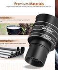 1.25-Inch 58 Degree 7.5mm Planetary Eyepiece for Telescope with premium materials and multi-coated optics