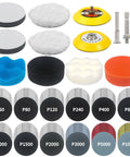133 PCS sanding disc and polishing kit with drill adapters, 3-inch discs and assorted foam pads (Amazon)