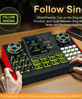 Person using the Pro Gaming Audio Mixer For Streaming And Podcasting With Built In Voice Changer USB Audio Interface DJ Mixer.