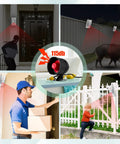 Standalone Home Office Security Alarm Kit With Wireless Loud Indoor Outdoor Weatherproof Siren, detecting motion and intruders.