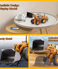 Alloy Loader Truck Toy For Kids Kid Friendly Durable Safe One To Forty Scale Diecast Bulldozer With Movable Multiarticular Boom