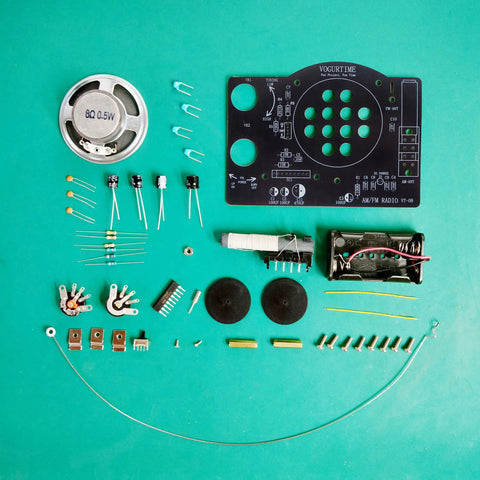 Components layout of AM FM Radio Kit For Learning And Practice A Hands On Soldering Project That Teaches Electronics The Dope STEM Gift