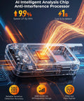 Hidden Camera Detector With LED Screen And Anti Spy Wireless Scanner Portable GPS Tracker And Bug Detector on circuit board