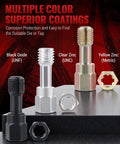 Pro Grade Thread Repair Kit with black oxide, clear zinc, yellow zinc thread taps and dies for UNC UNF Metric threads.