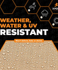 Heavy Duty Tan Poly Tarp 5 Ft By 7 Ft Multipurpose Protective Cover Waterproof Weatherproof Rip And Tear Resistant 12 Mil