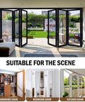 No Cap Heavy Duty Bifold Door Repair Kit For Closet Sliders Slick Rollers And Smooth Tracks Zero Hassle Installation Quick Fix view of bifold doors connecting indoor and outdoor spaces.