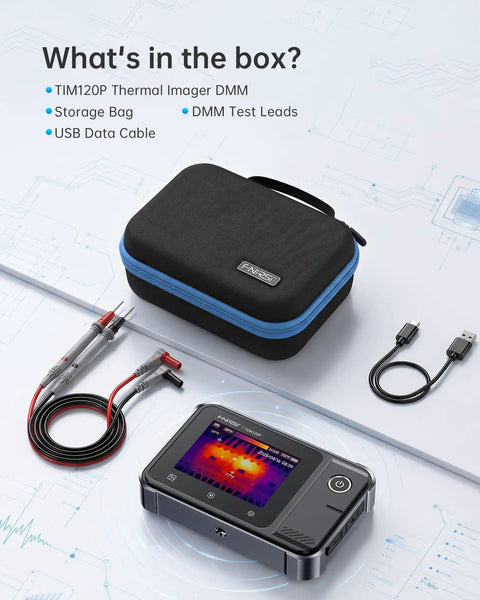 2 In 1 Thermal Imaging Multimeter With 19999 Counts TRMS Readings And 120x90 Infrared Camera with accessories