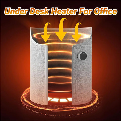 Under Desk Leg Warmer Heater With Six Temperature Settings And Timer Five Second Rapid Heating Overheat Protection Pink Toaster