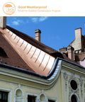 8 Inch Copper Flashing Sheet Roll 99.9 Percent Pure Copper Strip For Electrical Do It Yourself Projects used on a roof for weatherproofing