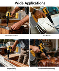 Cordless Rivet Nut Tool Kit 20V Battery Compatible Tool Only in use for metal, car, shipbuilding, and furniture projects.