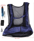 Adjustable Compressed Air Cooling Vest, mesh design, 50cm x 52cm, suitable for welders, promoting airflow, Beat The Blazing Heat On Rough Industrial Job Sites With This Adjustable Compressed Air Cooling Vest Delivering Serious Chill For Welders And Heavy Duty Crews.