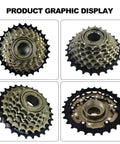 7 Speed Bike Freewheel MF-TZ500-7 14-28T Replacement Part for Bicycle Ride Ready Install Smooth Quiet Rotation High Strength Steel