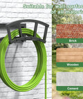 Wall Mounted Garden Hose Holder For Outdoor Use Built To Last Heavy Duty Metal Hose Organizer That Holds Up To 125 Feet Of Hose