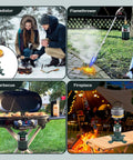 Pack Of 2 16.4 Oz Propane Gas Canisters for Camping Stoves and Outdoor Cooking used in various outdoor settings.
