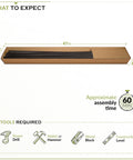 Parts in a box for No Dig Garden Fence Kit For Small Dogs 35 Inch High By 42 Inch Wide Two Panels Poly Steel Black Fence