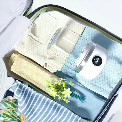 Portable Mini Washing Machine Rechargeable Compact Personal Laundry Sidekick For Underwear And Socks Lightweight Travel in suitcase