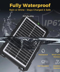 12V Solar Battery Charger Kit With 10W Waterproof Panel And Battery Maintainer Trickle Charger Upgraded Built In Charge Controller