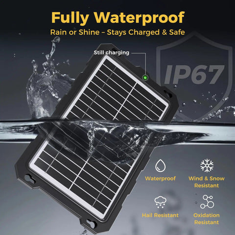 12V Solar Battery Charger Kit With 10W Waterproof Panel And Battery Maintainer Trickle Charger Upgraded Built In Charge Controller