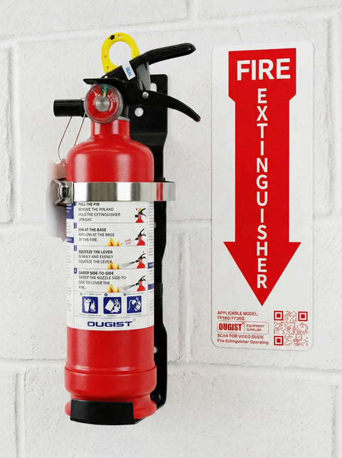 Heavy Duty ABC Dry Chemical Fire Extinguisher With Wall Mount Bracket Got Your Back For Fast Reaction To Wood Grease Or Electrical Flames At Home Or The Garage