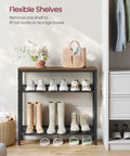 Four Tier Shoe Rack For Entryway Storage Freestanding Adjustable Mesh Shelves Heavy Duty Industrial Organizer displayed with shoes.