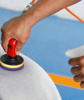 Using 65 Piece 3 Inch Sanding Disc Set With M10 Backing Pad for car polishing