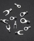 320 Piece Non Insulated Ring Fork U Type Female Terminal Kit For DIY Friendly Auto Electrical Wiring Copper Wire Lugs