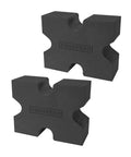 Two Pack Portable Shooting Rest Benches For Rifles, Pistol And Shotgun - Lightweight, Stable V-Block Design, side view