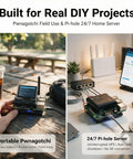 Heavy Duty 5000mAh Ups Battery For Raspberry Pi 4B And 3B Plus keeps devices powered during DIY projects on a table and desk.