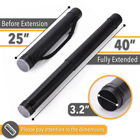 Extendable Poster Storage Tube With Strap Hits Different Shielding Rolled Posters And Blueprints Keeps Artwork Dry On The Road Saves Artists From Dusty Storage Stress While Guaranteeing Flat Delivery Every Single Trip Guaranteed