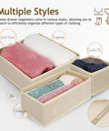 6 Piece Underwear Drawer Organizer Set Features Fold Flat Storage Bins Perfect For Your Closet Setup To Keep Socks Panties And Shirts Sorted Like A Pro