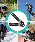 Beefy Aluminum Mountain Bike Crank Arm Set With Square And Diamond Hollow Interface for versatile cycling setups