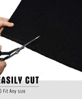 Cutting 22 Inch Square No Splatter Oil Change Pad For Cars with scissors, anti splash drain mat for dry floors, fits most drain pans