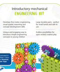 Kids First Gears STEM Kit For Ages 3 And Up Hands On Gear Powered Models Four Builds Learn Gears Power And Motion