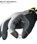 General Utility Kevlar Lined Work Gloves, Cut Resistant, Extra Large, Heavy Duty Hand Protection, gripping a metal nut