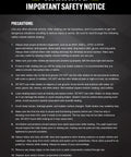 Warning safety notice poster with precautions for roller skating safety guidelines.