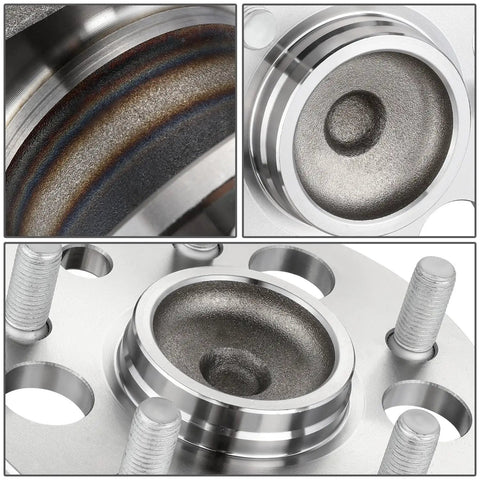 Close-up of Rear Wheel Bearing Hub Assembly With ABS Sensor Plug for Toyota Sienna 1998 Through 2003 showing detail