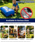 63 Gallon Water Bladder Tank Portable 2000D PVC Storage Bag Blue Heavy Duty Three Layer Tank With Reinforced Mesh Seams Leak Proof