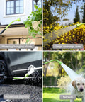 Heavy Duty Full Metal 24 Inch Watering Wand With Gentle Soft Shower Sprayer used for plants, washing car, and pet bath
