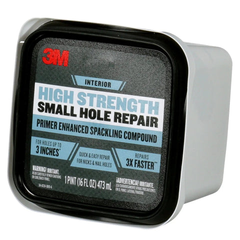 High Strength Spackling Compound 16 Oz For Quick Nail Hole Repairs, Primer Enhanced, 3X Faster Than Vinyl Spackling, No Shrinking Or Cracking, Resists Paint Flash, Great Hiding Power For Holes Up To 3 Inches