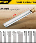 Pro Grade 8 Piece Wood Lathe Chisel Set With Wooden Box For Precision Cutting And Smooth Detailing In Woodworking Hurricane HSS Wood Turning Tools For Roughing, Shaping, Spindle Work And Fine Detailing